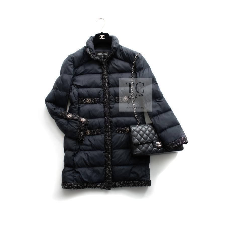 CHANEL（シャネル） コート CHANEL 67万 ブラック メタリック トリム