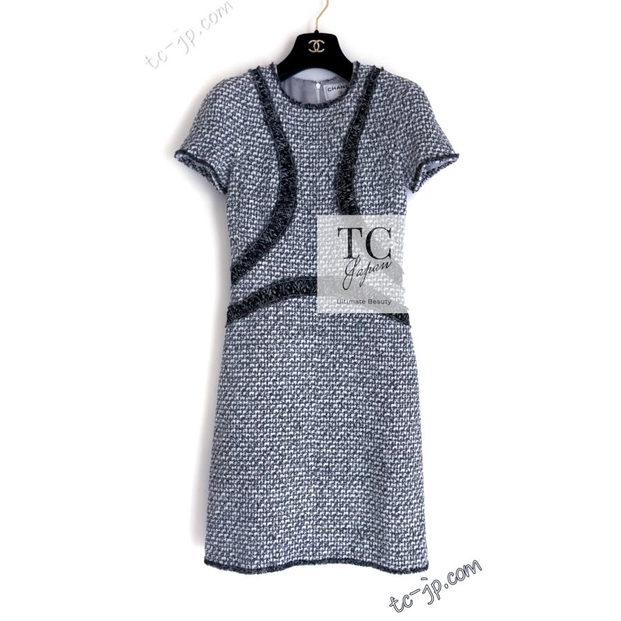 CHANEL（シャネル） ワンピース キーラナイトレイ着用 グレー ホワイト
