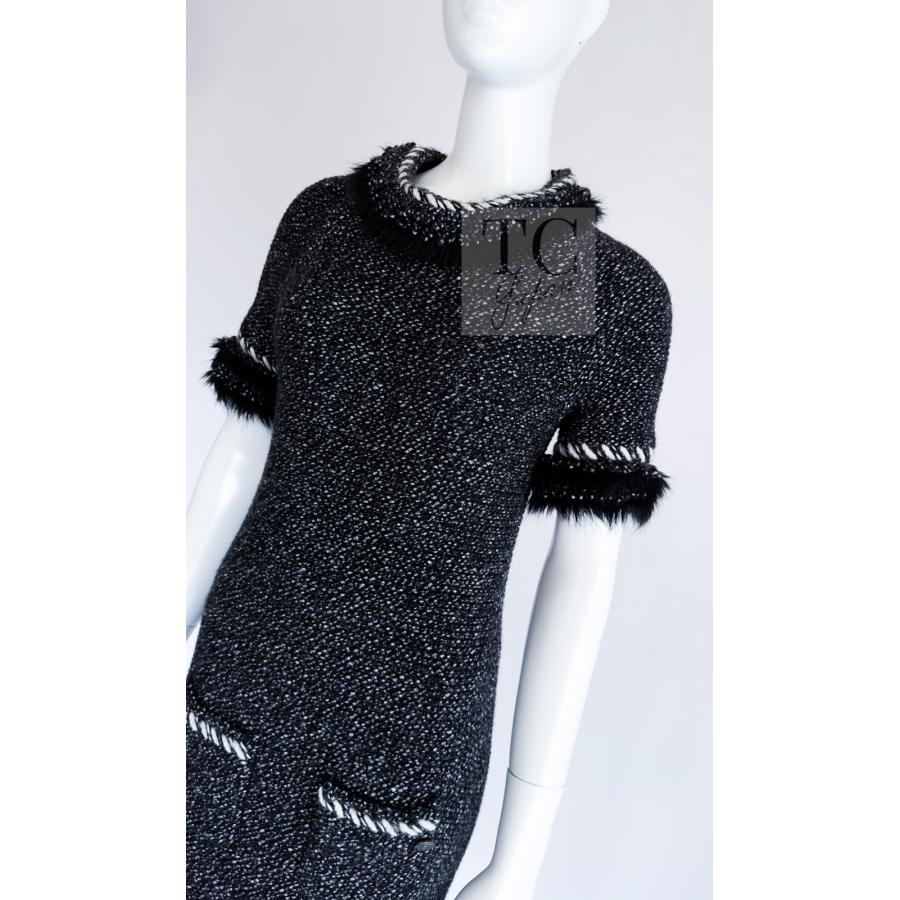CHANEL（シャネル） ワンピース ブラック ファー トリム カシミヤ