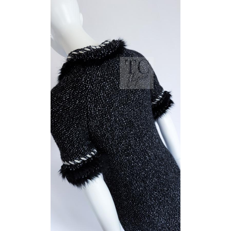 CHANEL（シャネル） ワンピース ブラック ファー トリム カシミヤ