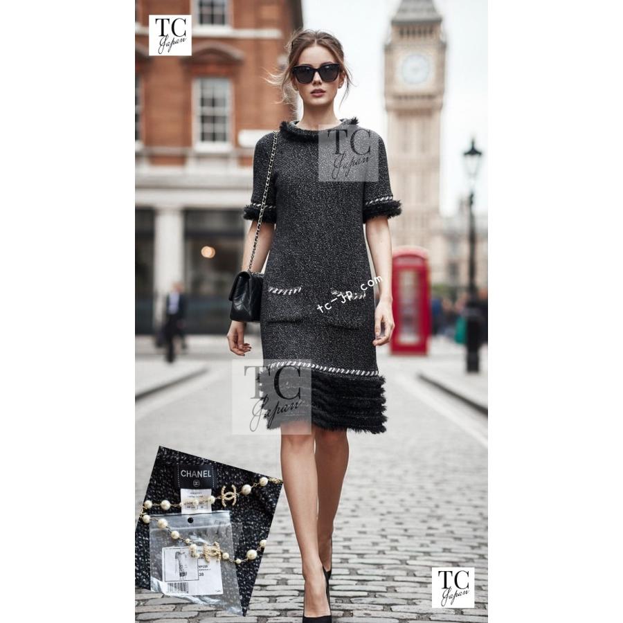 CHANEL（シャネル） ワンピース ブラック ファー トリム カシミヤ
