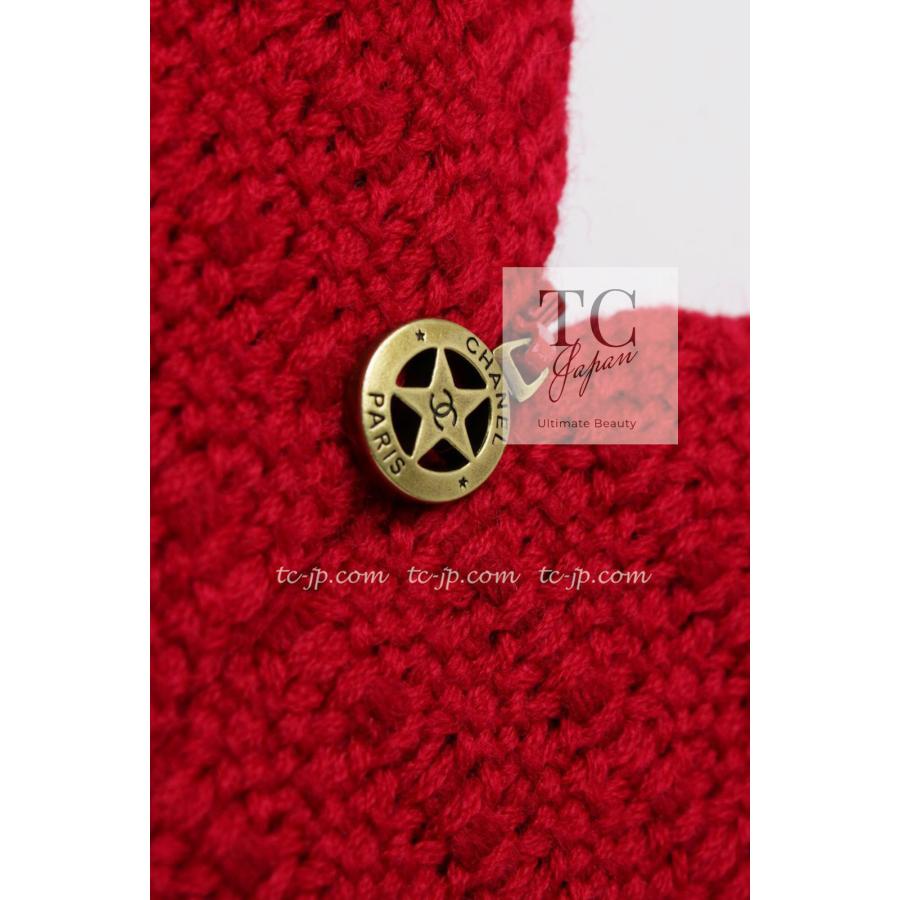 CHANEL（シャネル） ワンピース レッド フリンジ レザー トリミング