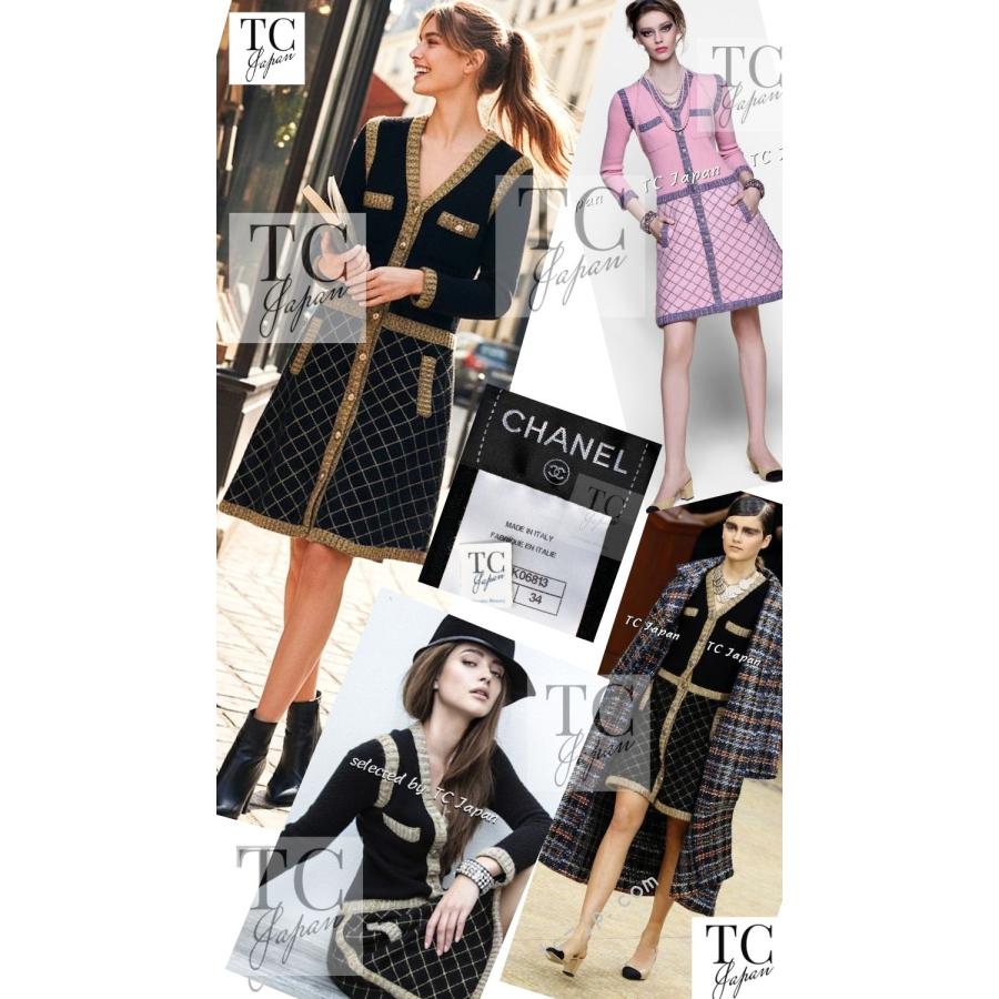 CHANEL（シャネル） カーディガン ワンピース ブラック イエロー 