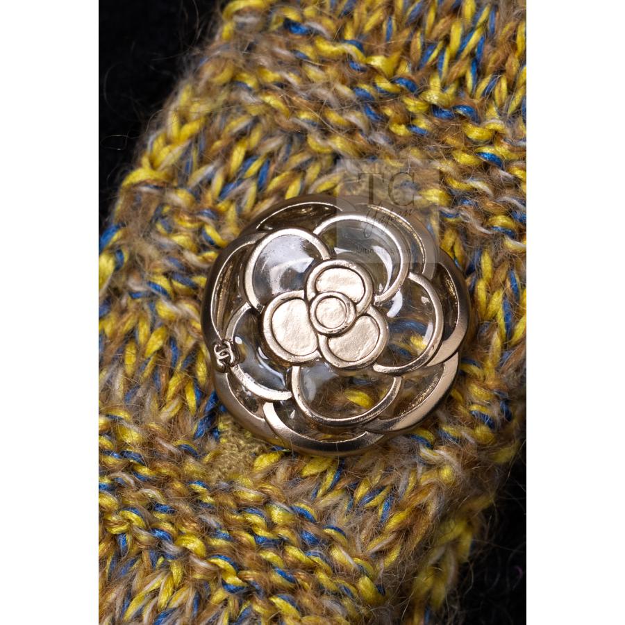 CHANEL（シャネル） カーディガン ワンピース ブラック イエロー 
