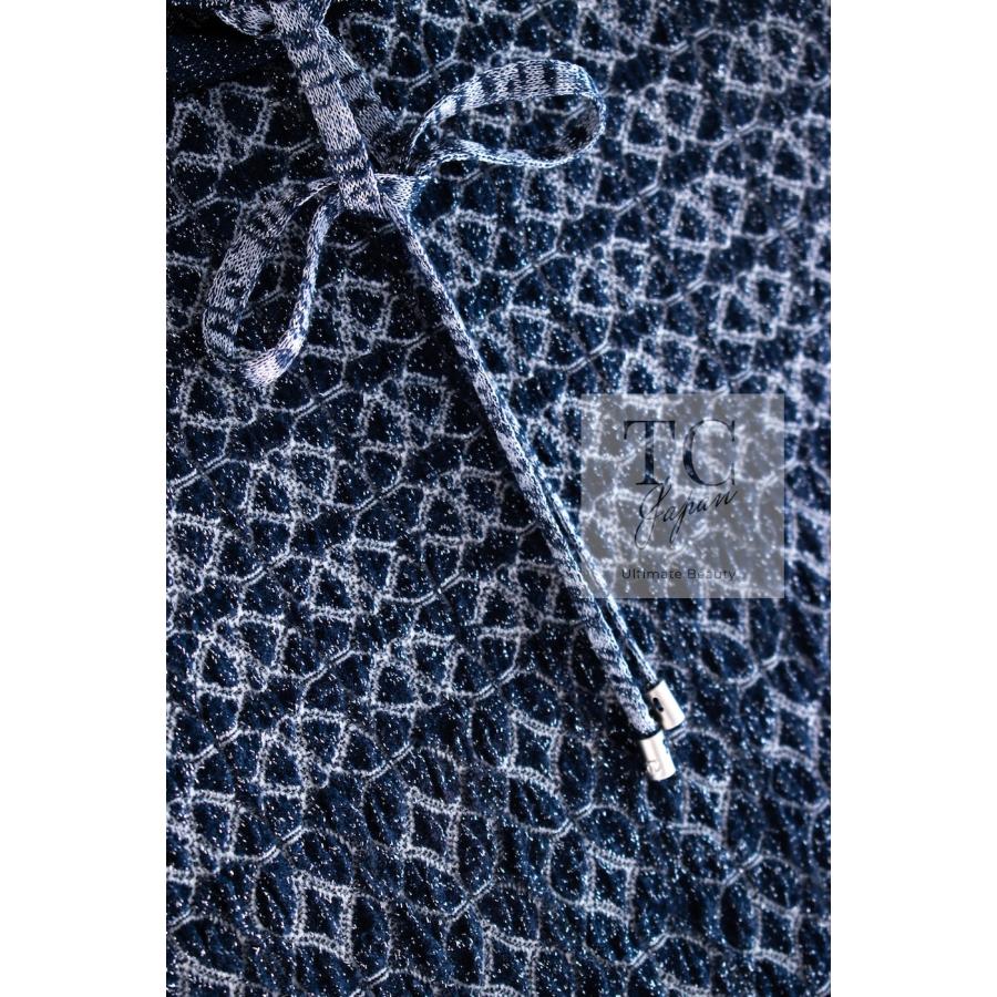 CHANEL（シャネル） トップス パーカー ネイビー ブルー ラメ