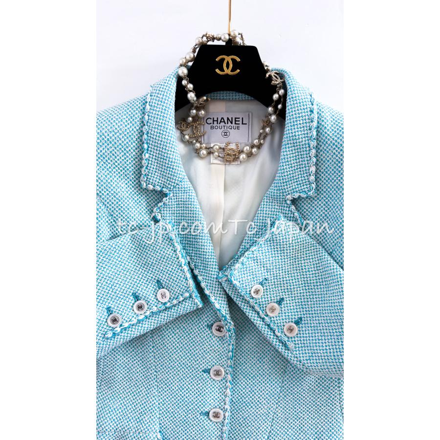CHANEL（シャネル） ジャケット スーツ ヴィンテージ エメラルドブルー 