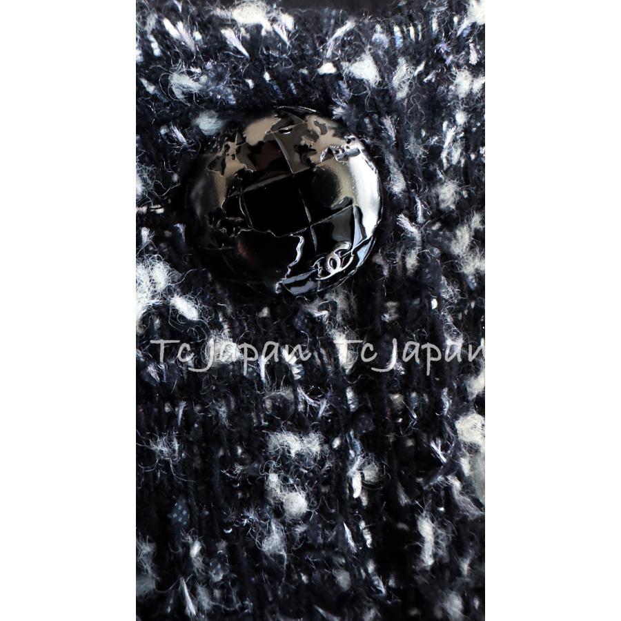 CHANEL シャネル ジャケット コート ブラック アイボリー CHANEL シャネル ジャケット コート ブラック アイボリー