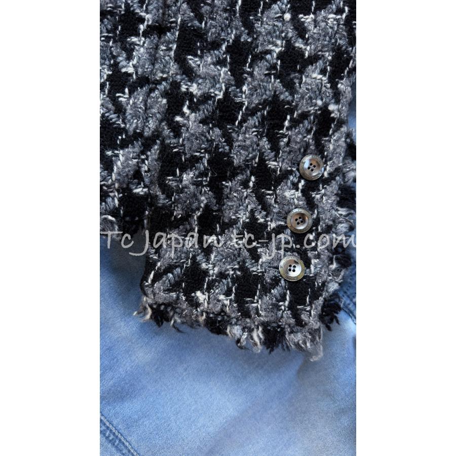 CHANEL シャネル ジャケット 貴重で珍しい! グレー ブラック CHANEL シャネル ジャケット 貴重で珍しい! グレー ブラック