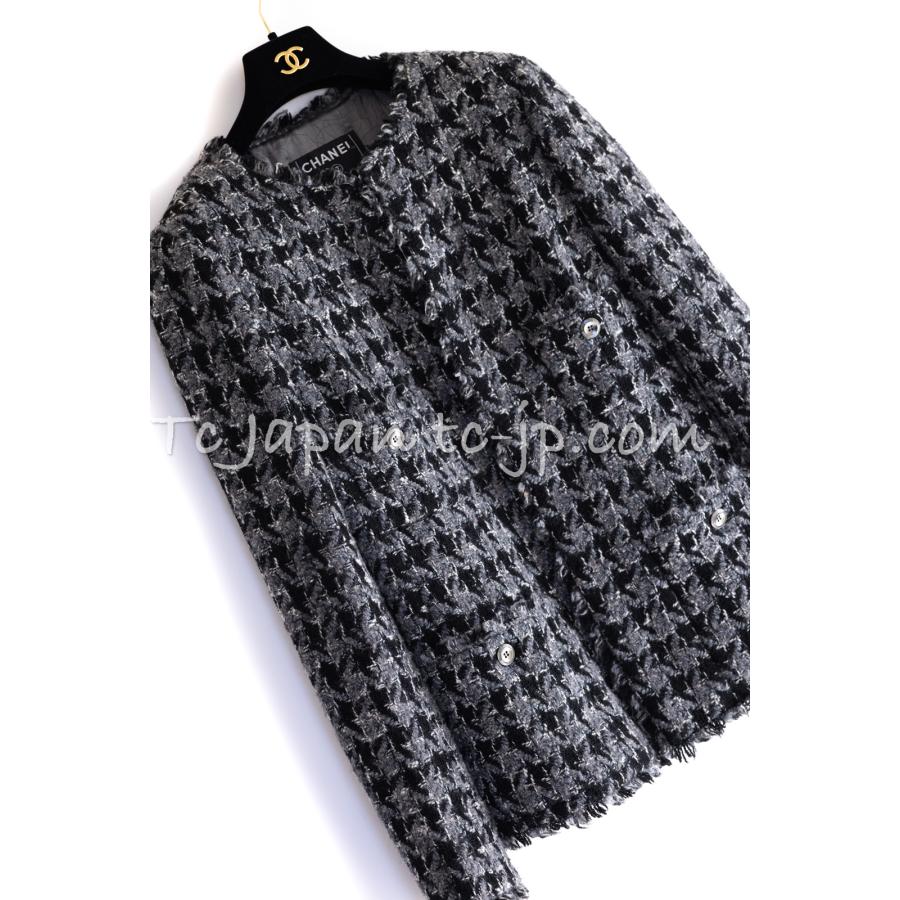 CHANEL シャネル ジャケット 貴重で珍しい! グレー ブラック CHANEL シャネル ジャケット 貴重で珍しい! グレー ブラック