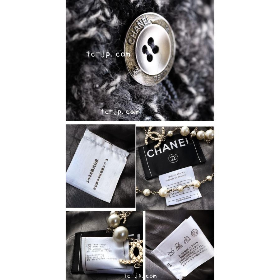 CHANEL シャネル ジャケット 貴重で珍しい! グレー ブラック CHANEL シャネル ジャケット 貴重で珍しい! グレー ブラック