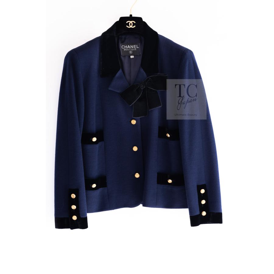 CHANEL（シャネル） スーツ ヴィンテージ ダークネイビー ブラック