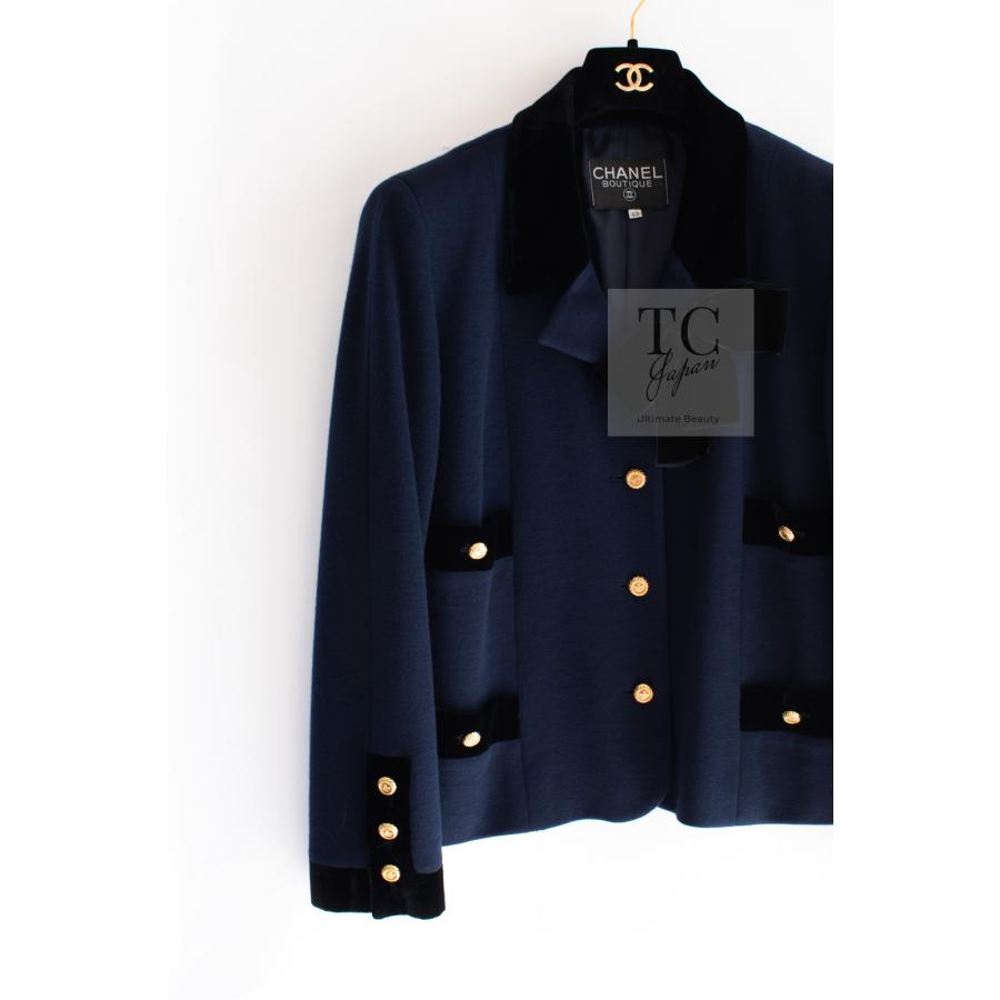 CHANEL（シャネル） スーツ ヴィンテージ ダークネイビー ブラック