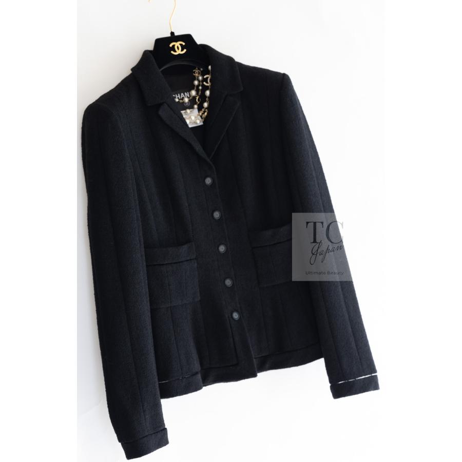 CHANEL（シャネル） ジャケット ブラック ココ ボタン ウール カール