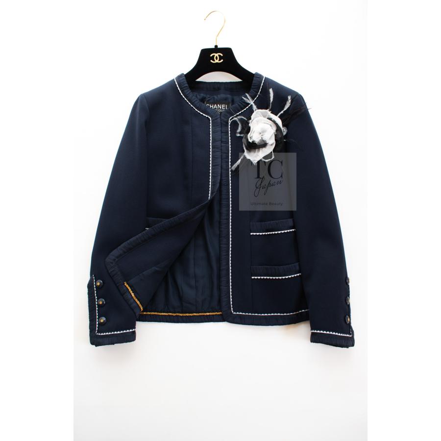 CHANEL（シャネル） ジャケット スーツ ネイビー 