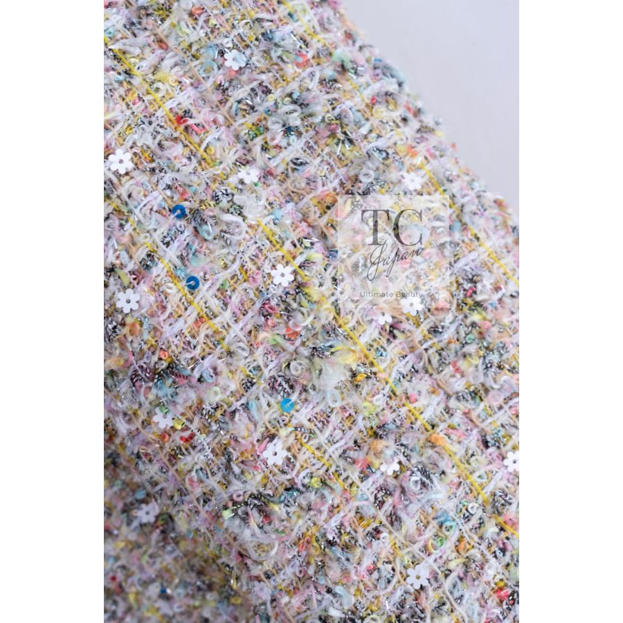 CHANEL シャネル ジャケット イエロー マルチカラー ルサージュ CHANEL シャネル ジャケット イエロー マルチカラー ルサージュ