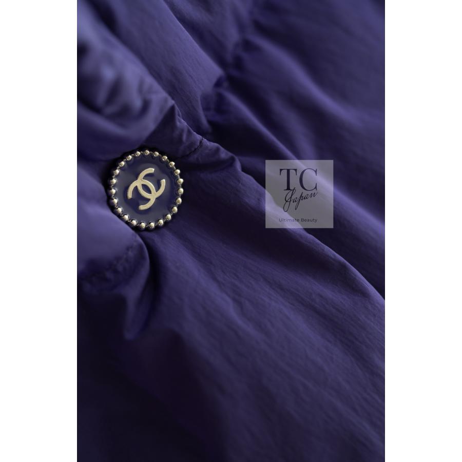 CHANELシャネルダウンコート36 濃紫