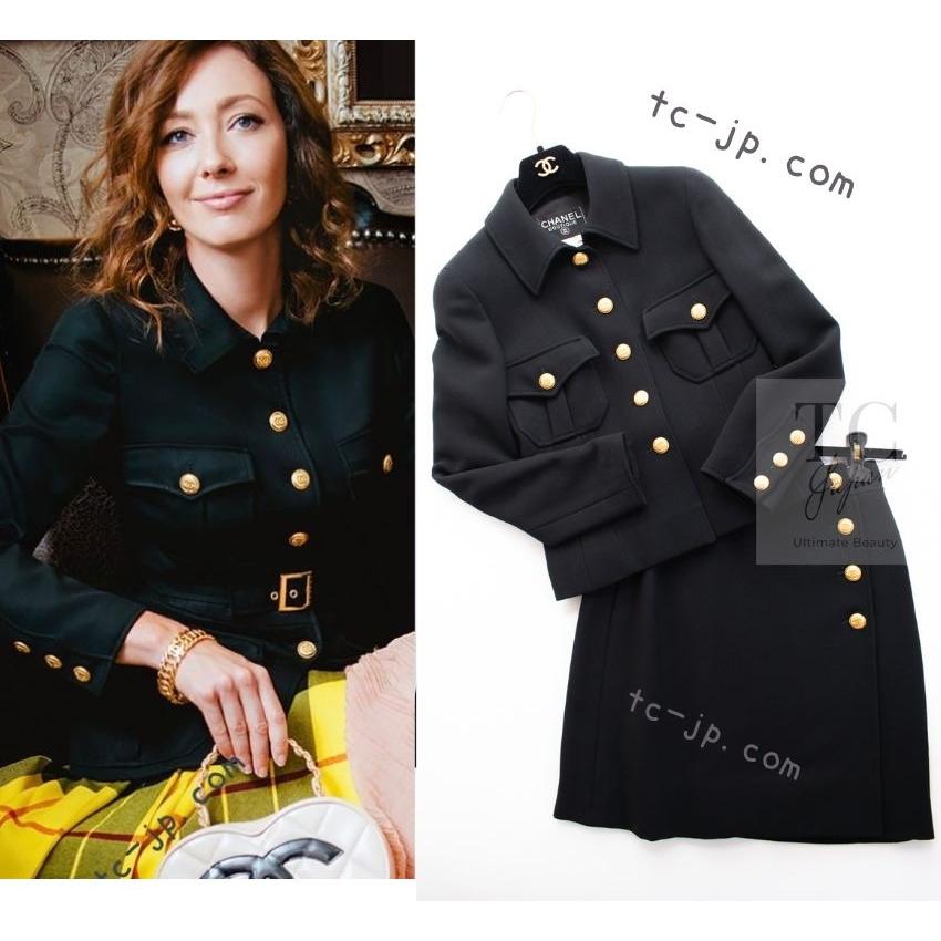 CHANEL（シャネル） ヴィンテージ ジャケット スーツ ブラック ウール