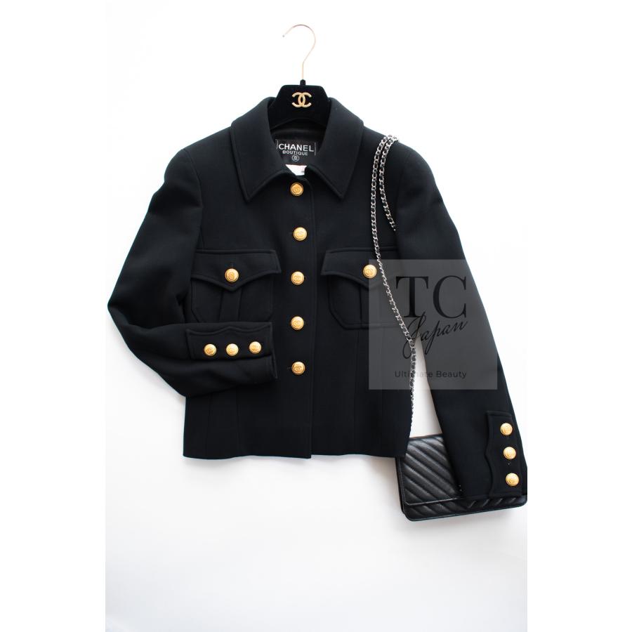 CHANEL（シャネル） ヴィンテージ ジャケット スーツ ブラック ウール