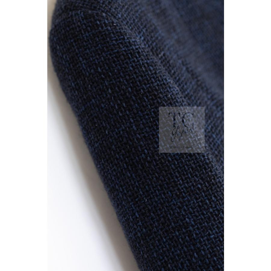 CHANEL（シャネル） ジャケット ブラック ネイビー クリスタル CC ロゴ