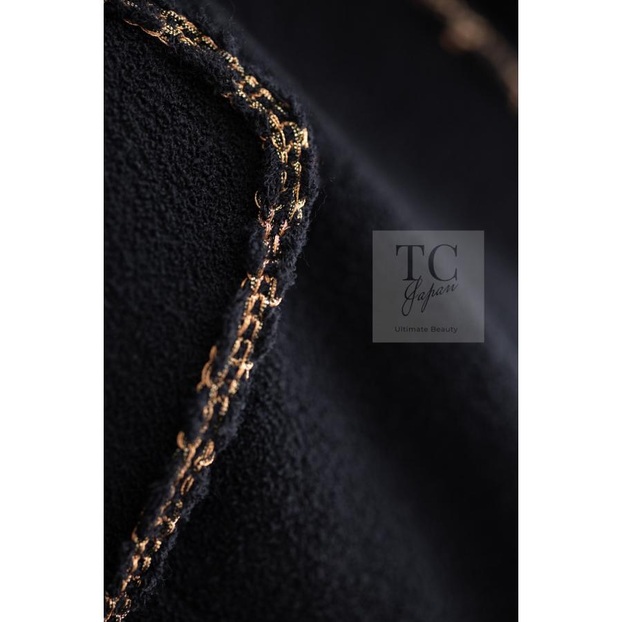 CHANEL（シャネル） ジャケット ブラック ゴールド ライン トリム