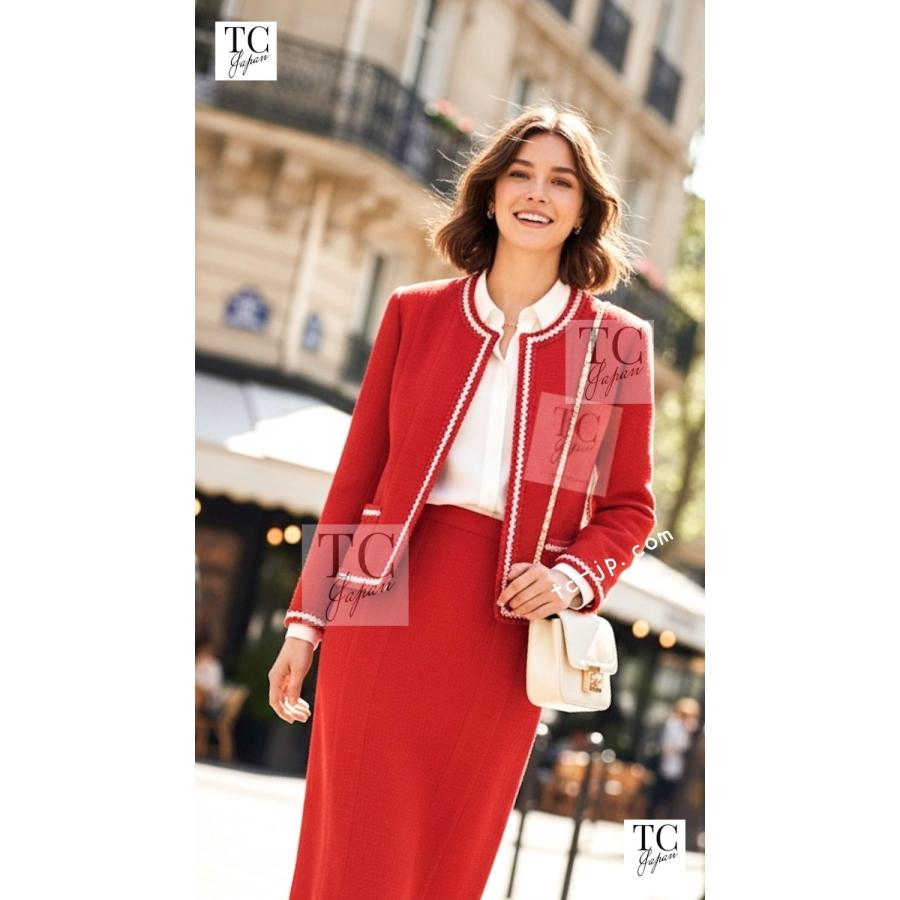 CHANEL（シャネル） ヴィンテージ ジャケット スーツ レッド