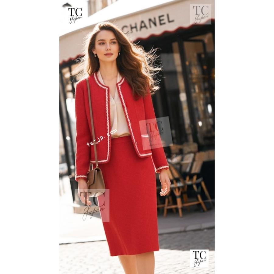 CHANEL（シャネル） ヴィンテージ ジャケット スーツ レッド