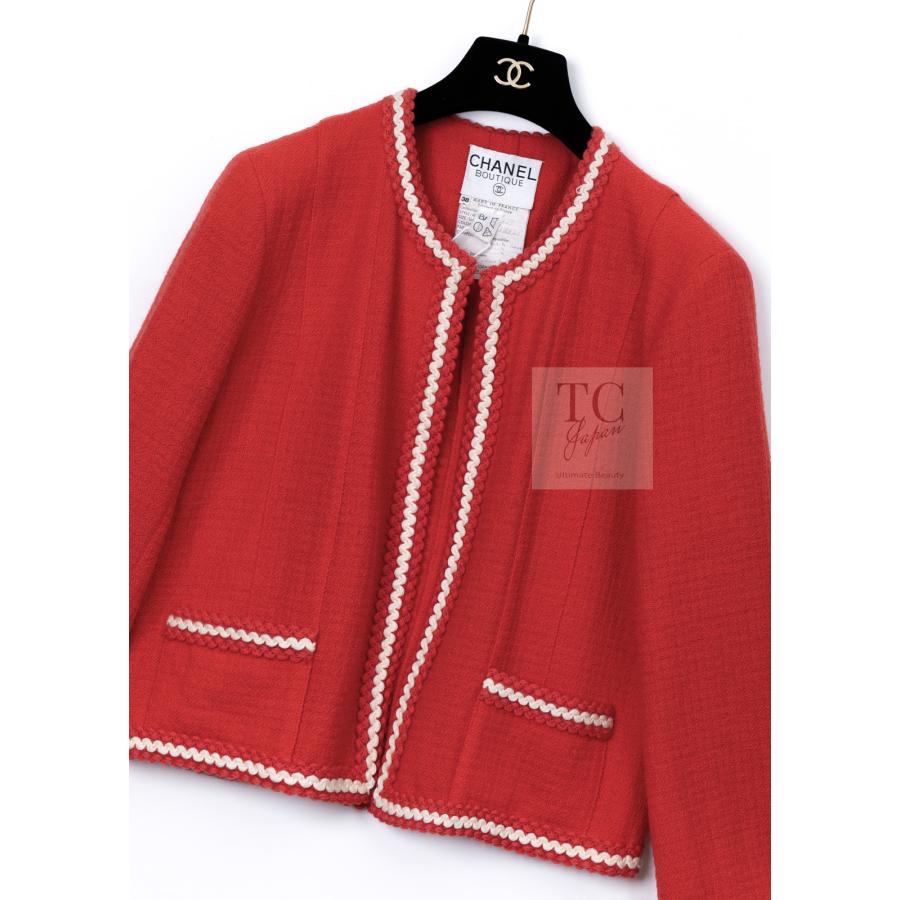 CHANEL（シャネル） ヴィンテージ ジャケット スーツ レッド