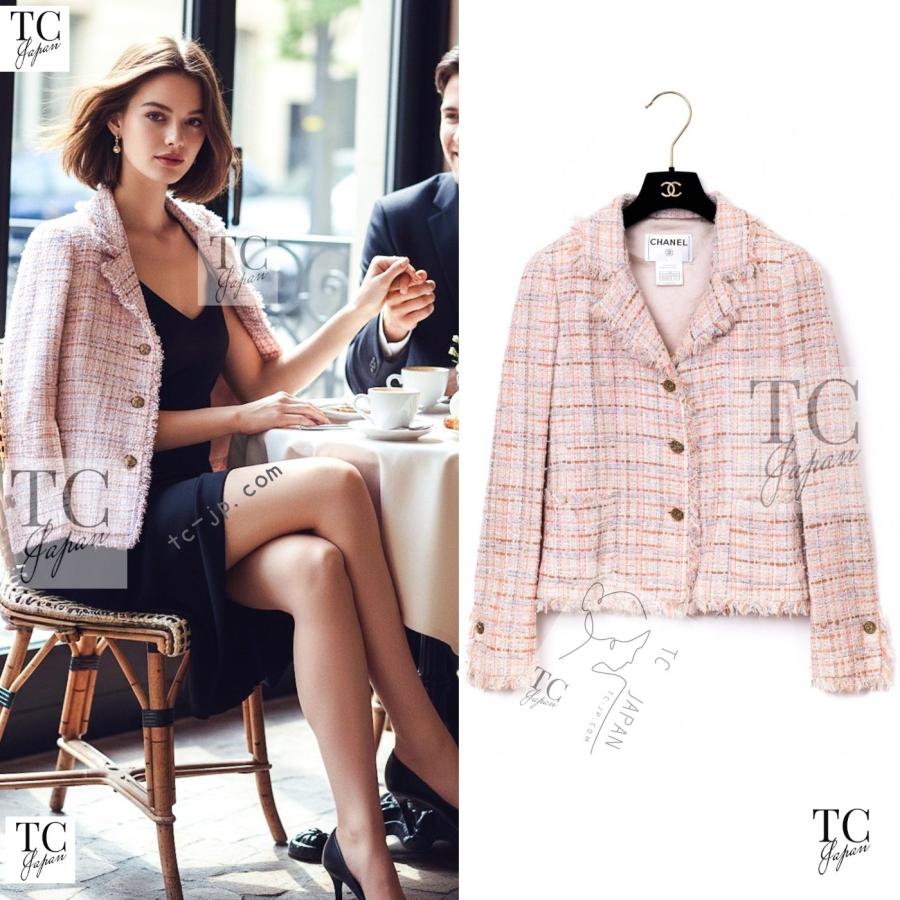 CHANEL（シャネル） ジャケット ヌード ベージュ ピンク マルチカラー 