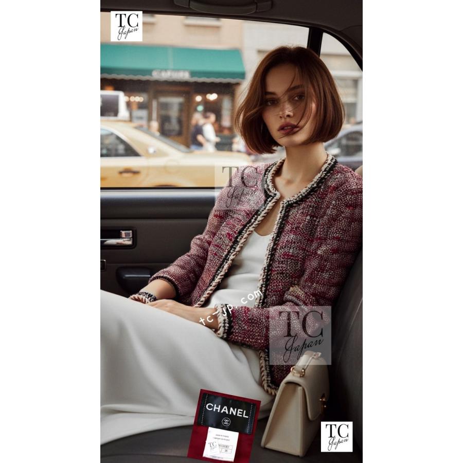CHANEL（シャネル） ジャケット レッド ブラック アイボリー ウール