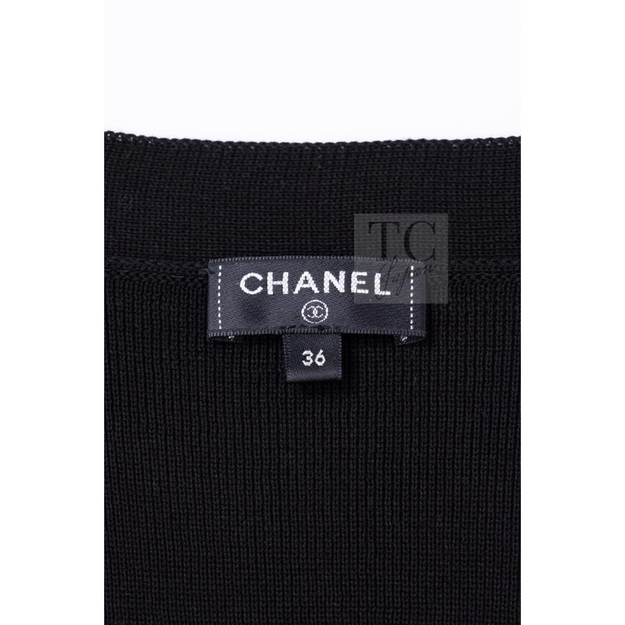 CHANEL（シャネル） カーディガン ブラック ベージュ コットン ロング 