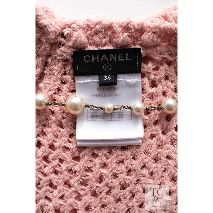 シャネル ワンピース ベージュ ピンク Sサイズ シルク100% CHANEL CHANEL（シャネル） ワンピース プリティ ピンク コットン サマー