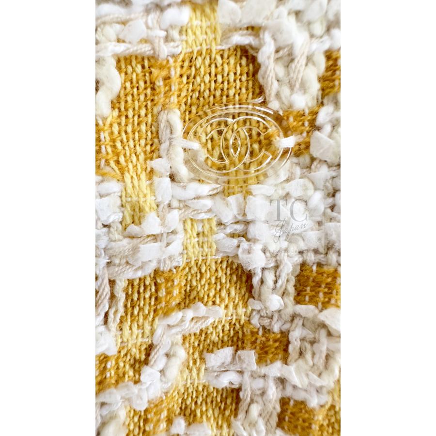 CHANEL（シャネル） ジャケット スーツ イエロー アイボリー コットン