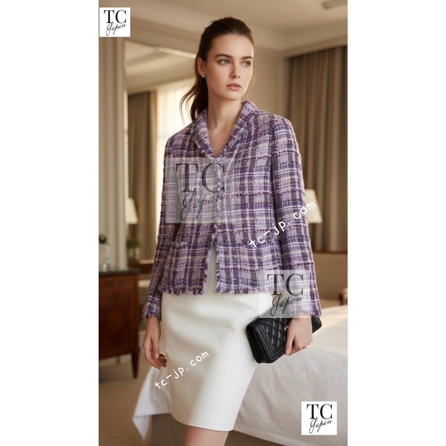 CHANEL（シャネル） ジャケット スーツ パープル ラベンダー ソフト 