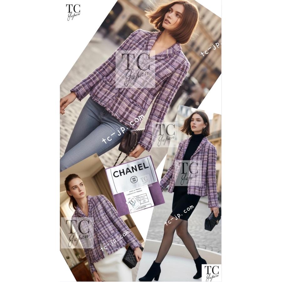 CHANEL（シャネル） ジャケット スーツ パープル ラベンダー ソフト 