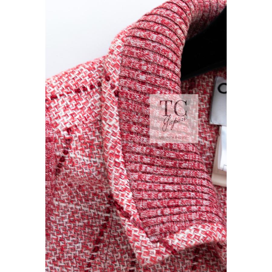 CHANEL（シャネル） ベスト トップス レッド リネン ツイード