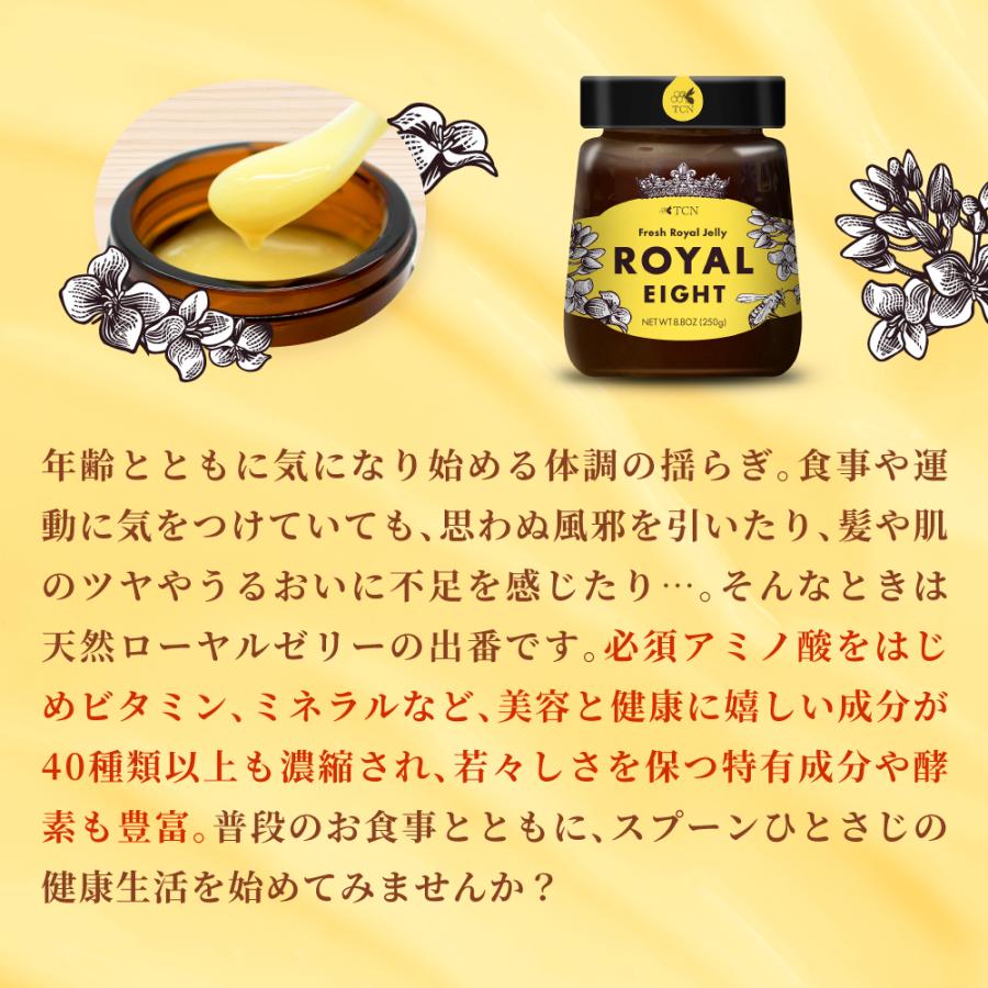 ローヤルゼリー [250g] 中国産 ローヤルエイト 美容成分 デセン酸 TCN