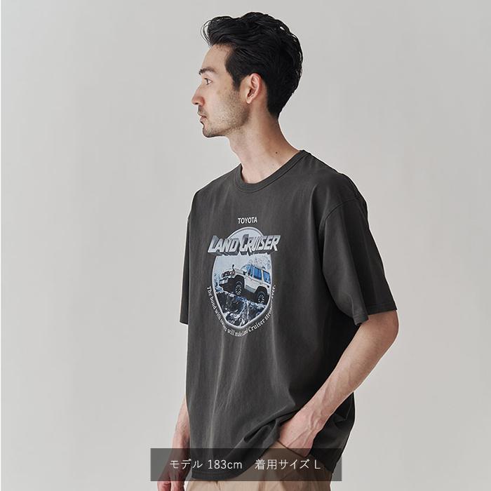 ピグメントダイ ヴィンテージ風70Tシャツ : ランドクルーザー