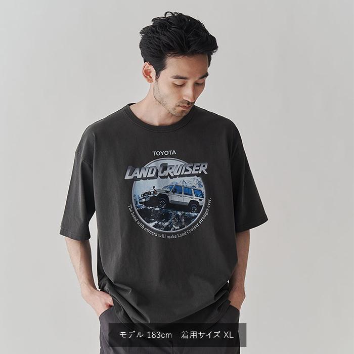 ピグメントダイ ヴィンテージ風70Tシャツ : ランドクルーザー