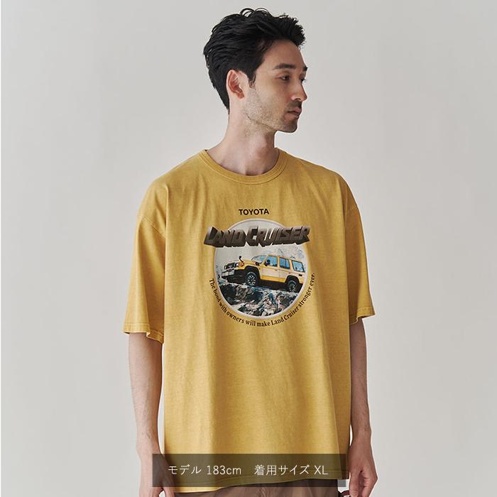 ピグメントダイ ヴィンテージ風70Tシャツ : ランドクルーザー
