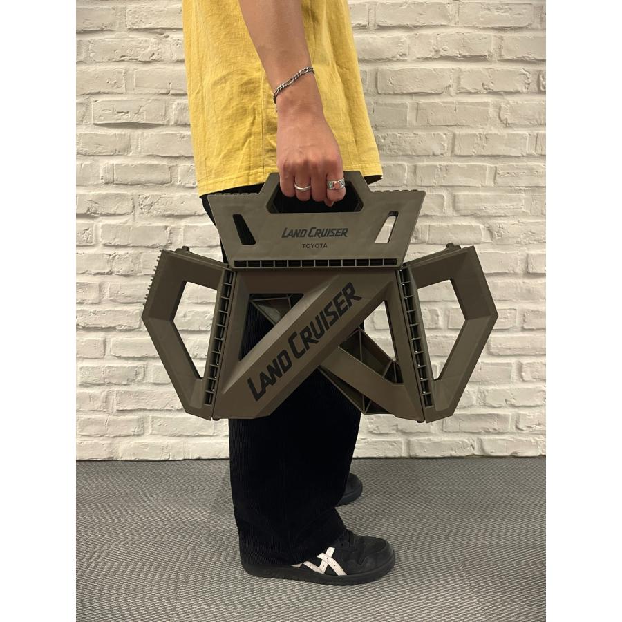 折り畳みステップスツール DARK KHAKI : ランドクルーザー