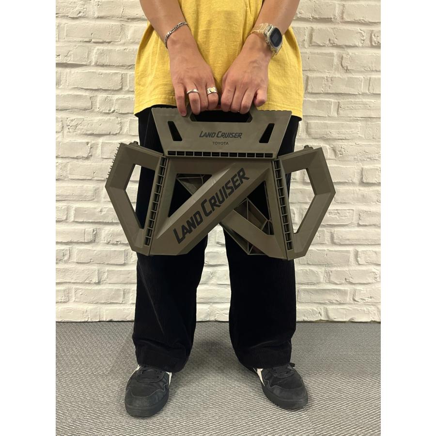 折り畳みステップスツール DARK KHAKI : ランドクルーザー