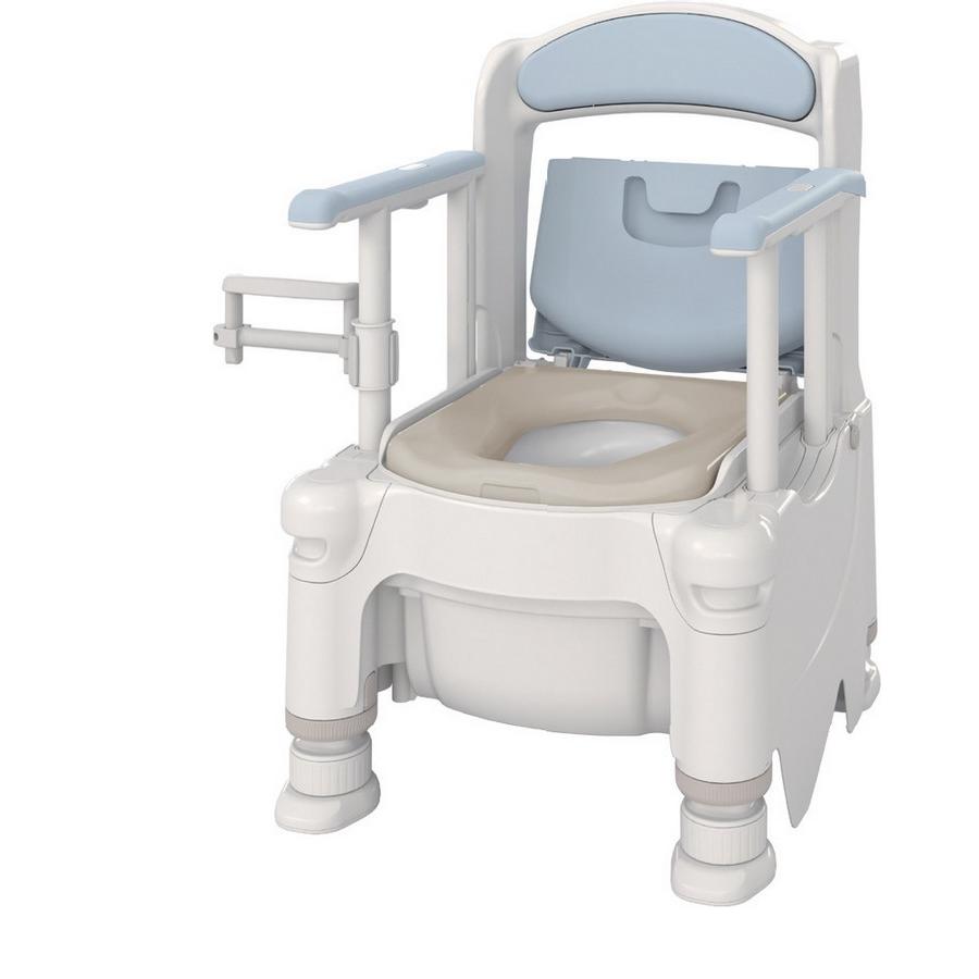 【送料無料】【アロン化成】ポータブルトイレFX-30S"らくゾウくん"側方ガードナシ 532-950 402921_1