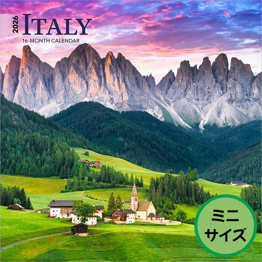 トーダン 【輸入版】2026年 イタリア 壁掛けミニカレンダー / ブラウン