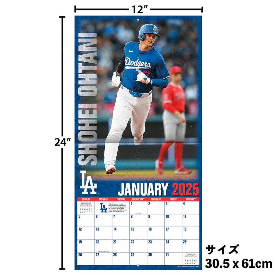 トーダン 2025年 大谷翔平 MLB公式カレンダー(ロサンゼルス トーダン 2025年 大谷翔平 MLB公式カレンダー(ロサンゼルス
