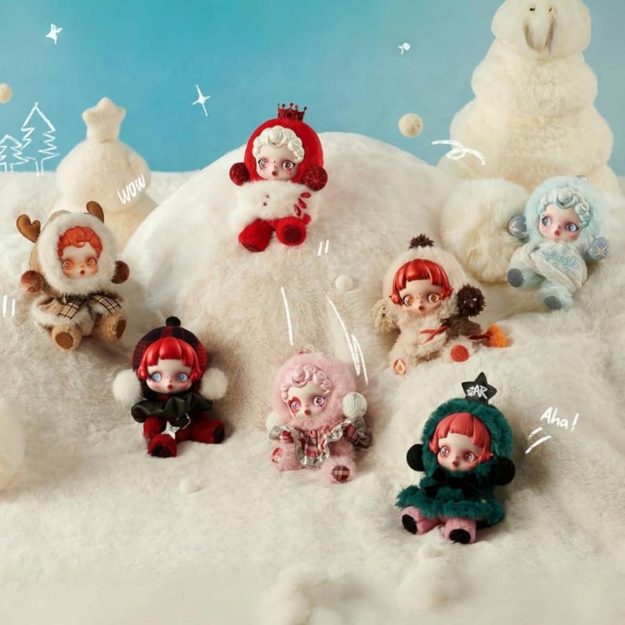 POP MART ポップマートSKULLPANDA ぬいぐるみ 2点セット POP MART SKULLPANDA Winter Symphony シリーズ ぬいぐるみ