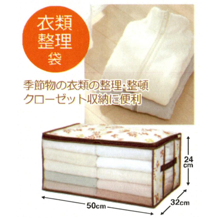 収納袋 衣類整理用 持ち手付き 抗菌・防ダニ加工 通気性抜群 便利な２面窓 フロスト |  | 01