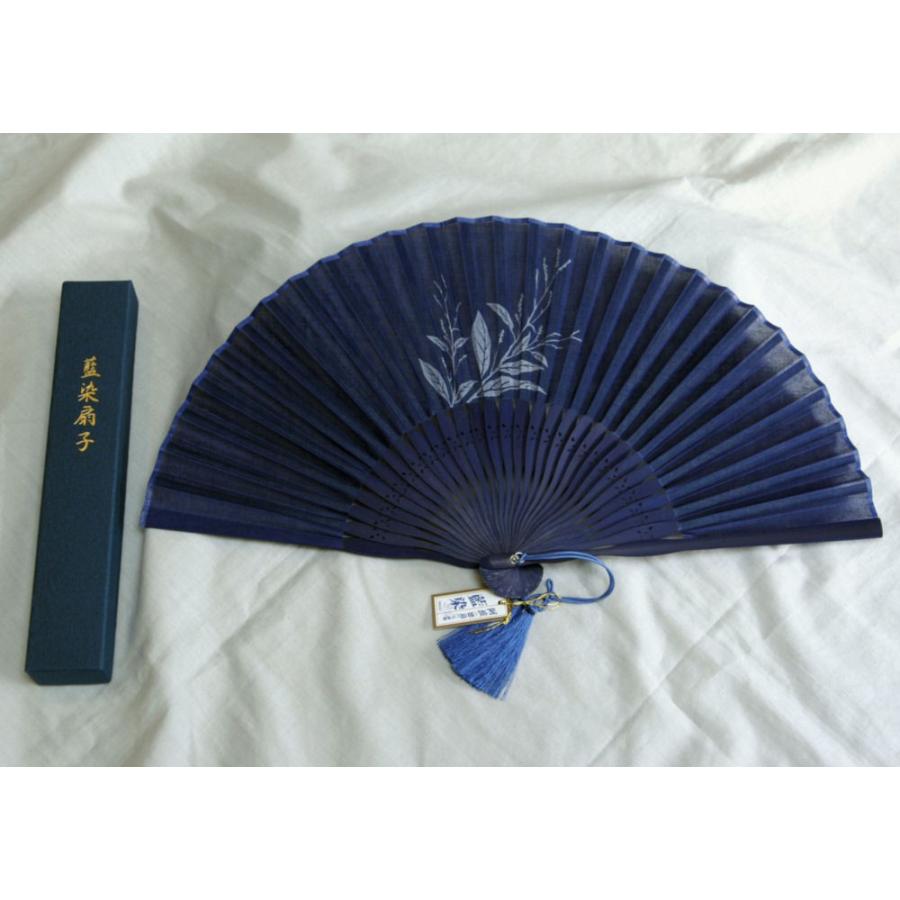 藍染扇子 本場阿波藍染 藍の花 Aizomesennsu Ainohanakyuu 総合衣料 T E Next 通販 Yahoo ショッピング