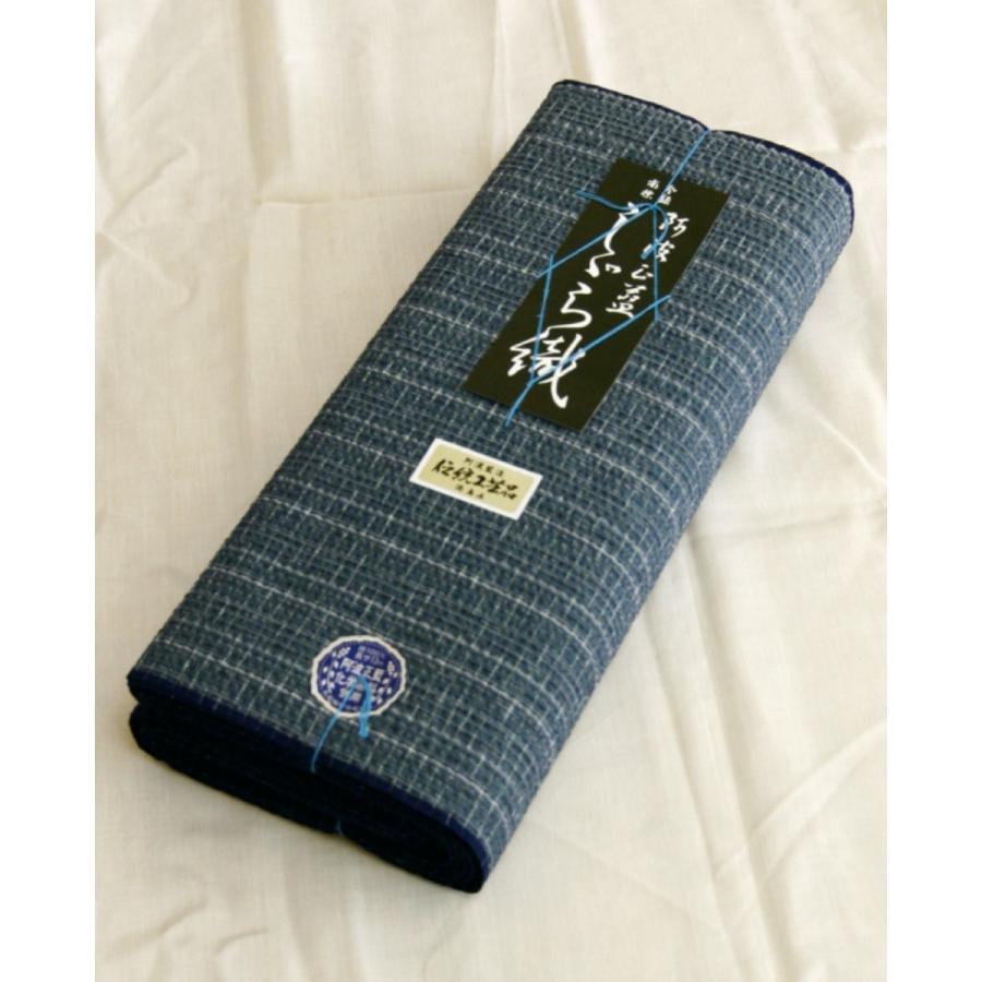阿波しじら織 木綿着物 着尺 反物 059 全40柄以上 阿波正藍しじら織