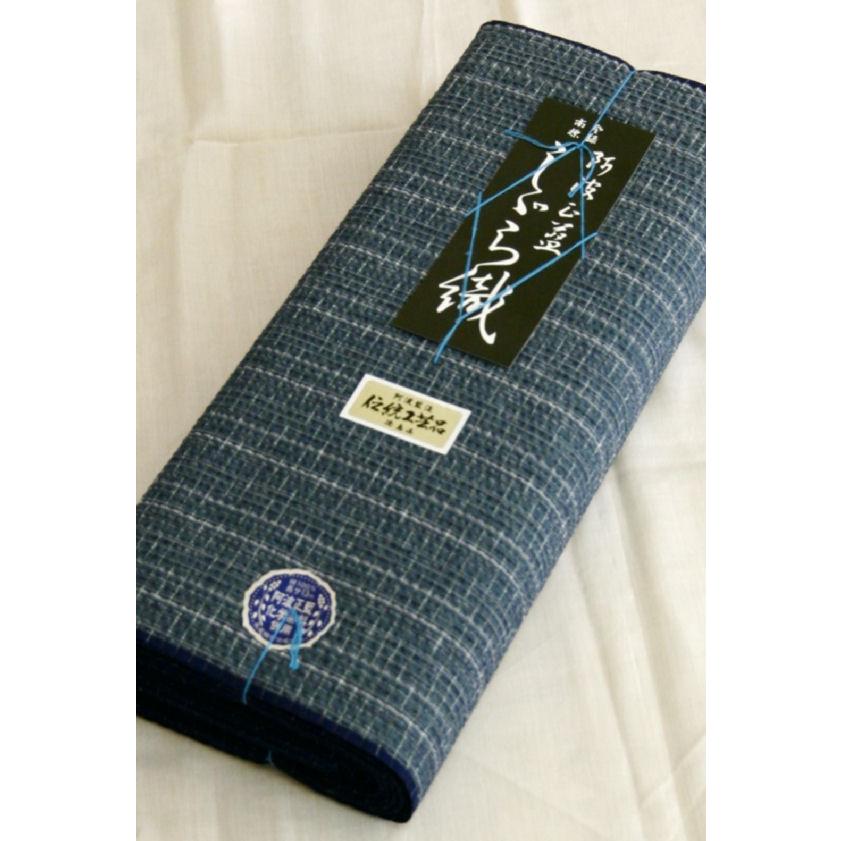 阿波しじら織 木綿着物 着尺 反物 059 全40柄以上 阿波正藍しじら織 