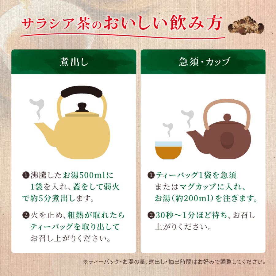 サラシア茶 3g×45p×4袋 | わが家のちゃぶ台 送料無料 ティーバッグ